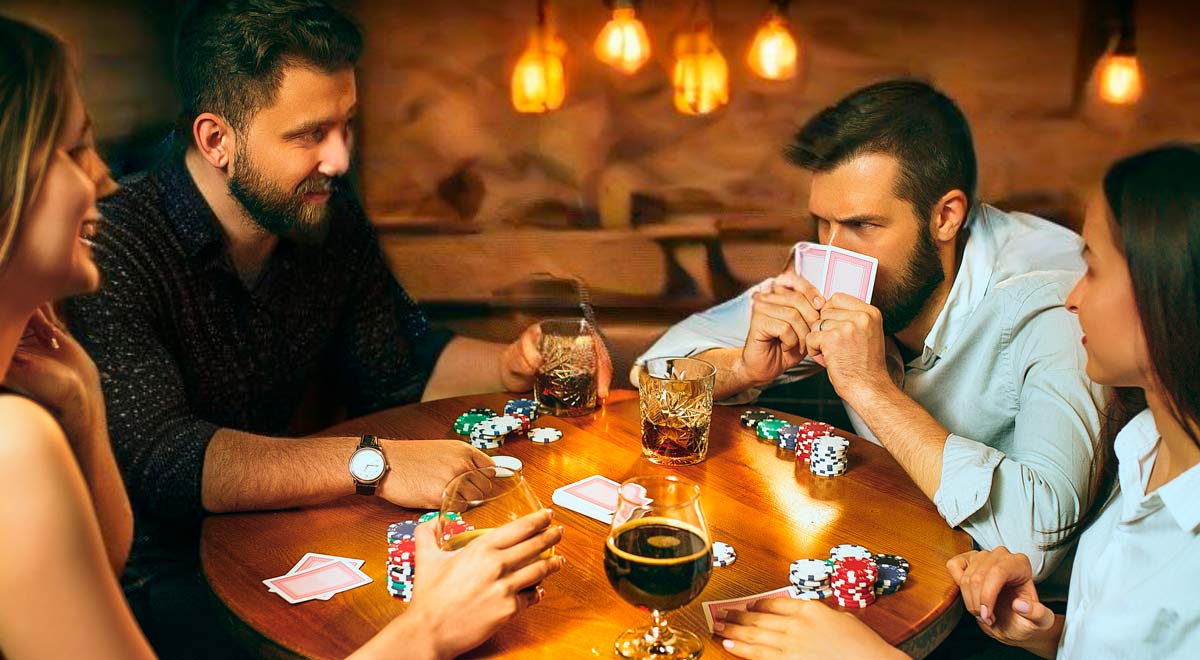 friends having fun while playing board game